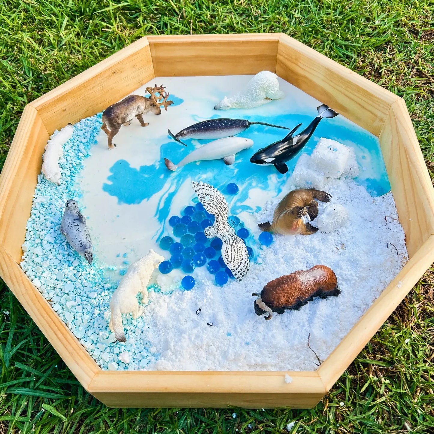 12-Piece Large Polar Animals Figurine Playset
