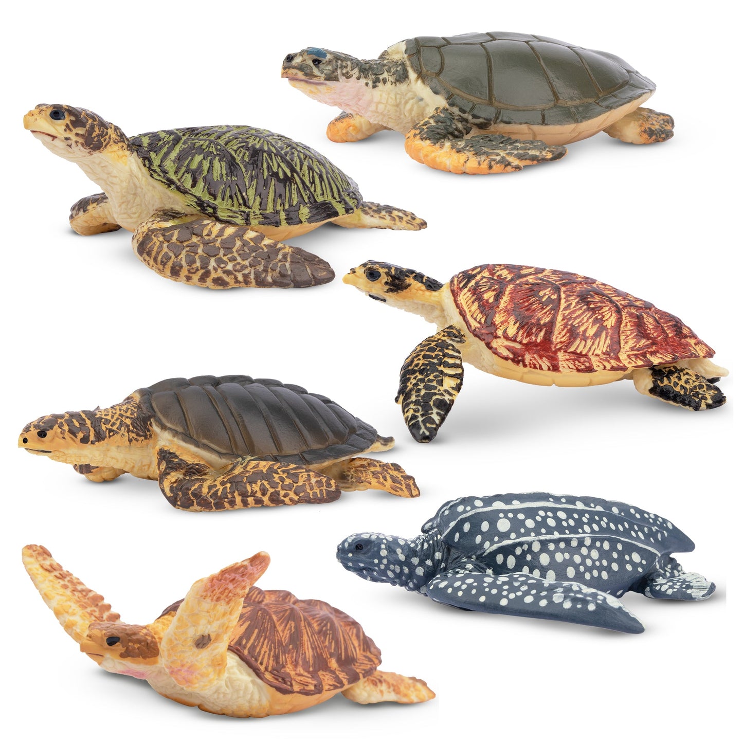 6-Piece Sea Turtle Figurine Playset