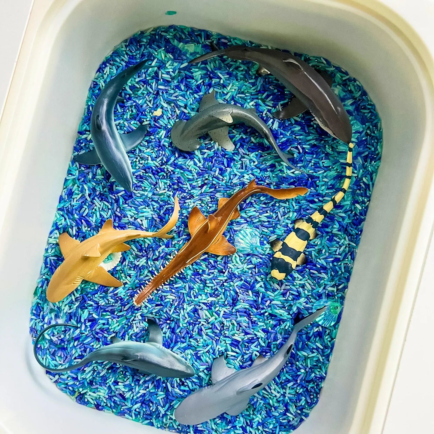 8-Piece Shark Figurine Playset