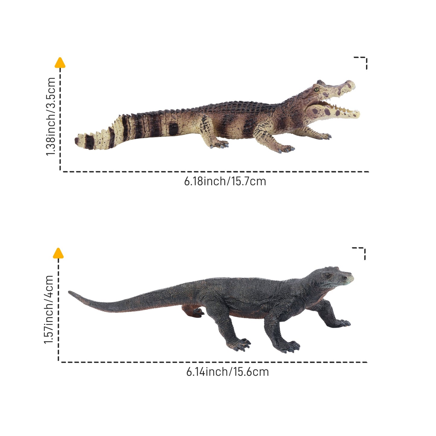 12-Piece Reptile Animals Figurine Playset