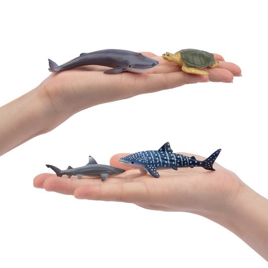 24-Piece Mini Ocean Animal Figurines Playset