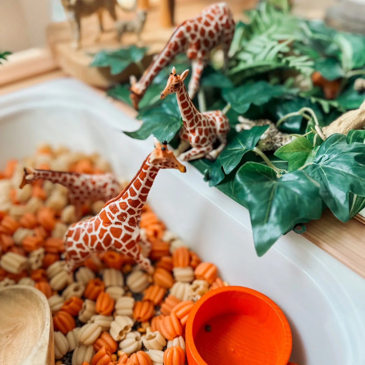 4-Piece Giraffe Family Figurine Playset