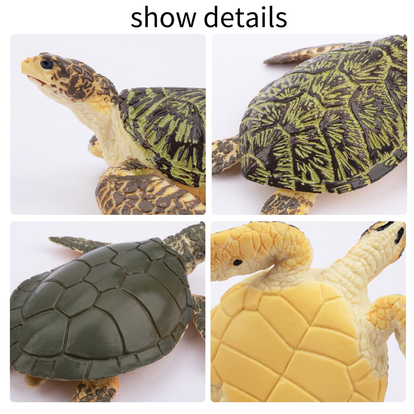 6-Piece Sea Turtle Figurine Playset