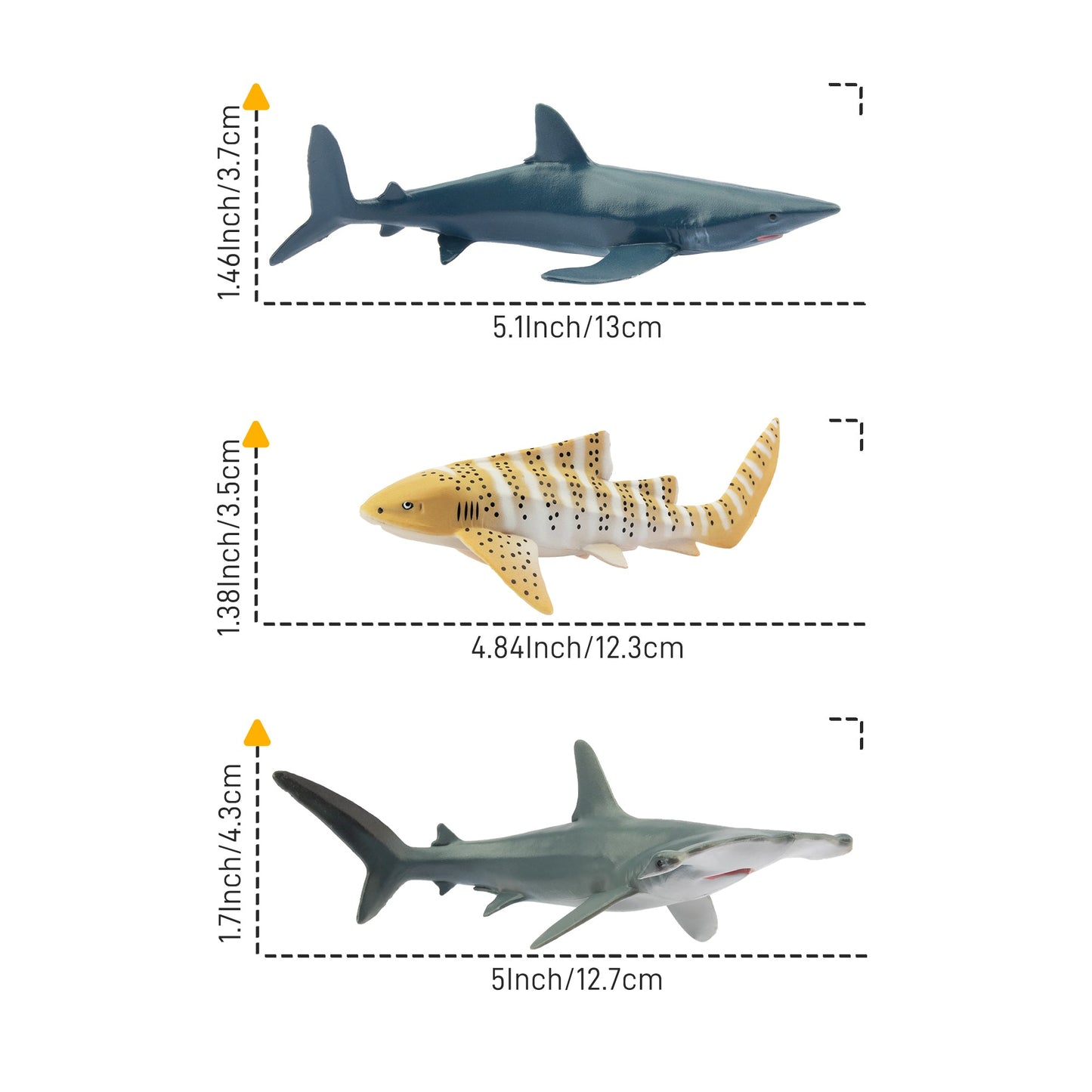 6-Piece Shark Figurine Playset