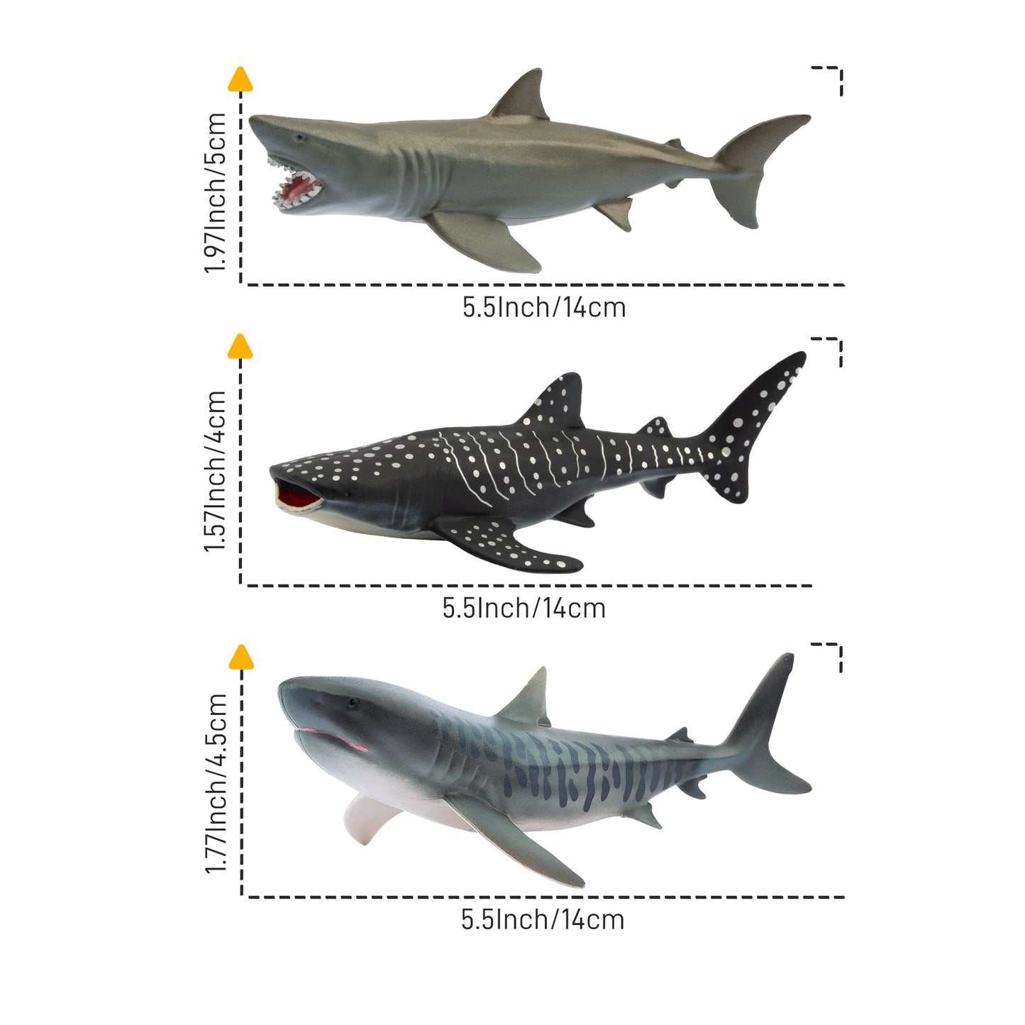 6-Piece Shark Figurine Playset