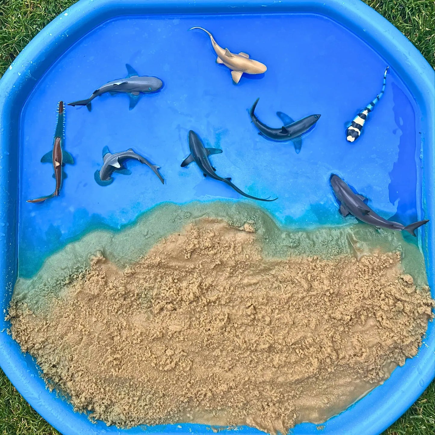 8-Piece Shark Figurine Playset